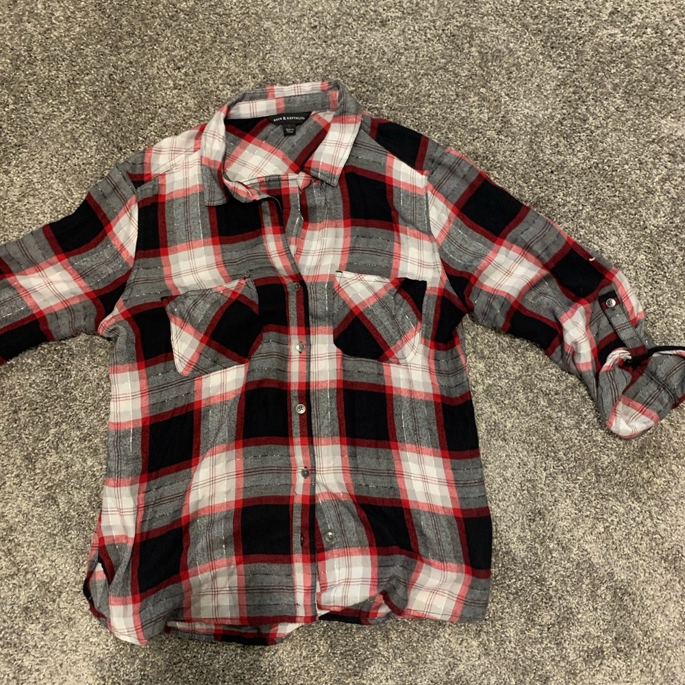 Women’s plaid Rock & Republic woven shirt